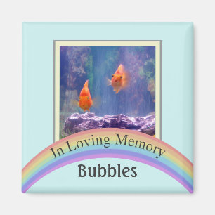 Customisable Photo Pet Memorial (Aqua) Magnet
