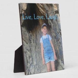 Customisable Photo Plaque, Live, Love, Laugh Plaque