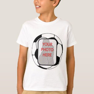Customisable photo soccer ball T-shirts