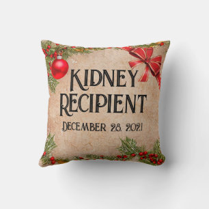 Customisable Photo Transplant Recipient Christmas Cushion