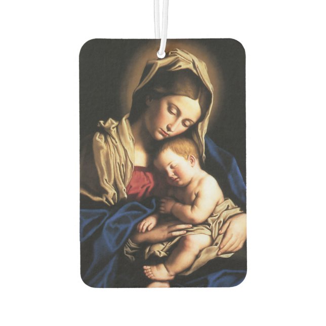 Customisable Photo & Virgin Mary Car Air Freshener (Back)