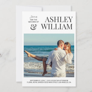 Customisable Photo Wedding Invitation