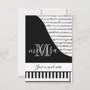 Customisable Piano Card