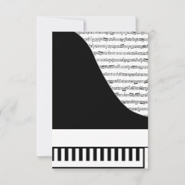 Customisable Piano Card (Front)