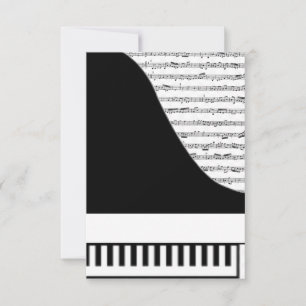 Customisable Piano Card