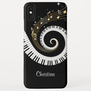Customisable Piano Keys and Gold Music Notes Case-Mate iPhone Case