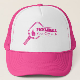 Customisable Pickleball Club Pink Trucker Hat