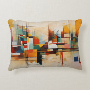 Customisable Pillow: Kandinsky-inspired Abstract  Decorative Cushion