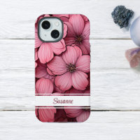 Customisable Pink Blossom Floral Flower