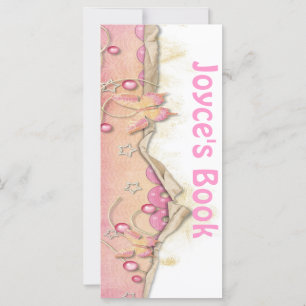 Customisable Pink Butterfly Bookmark Book Mark