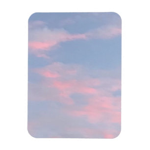 Customisable Pink Clouds Magnet
