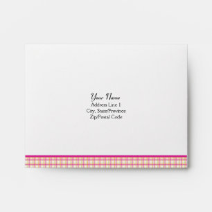 Customisable Pink Gerbera Daisy A-2 RSVP Envelope