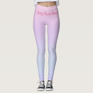 Customisable Pink Leggings for Soft Femboy Sissies