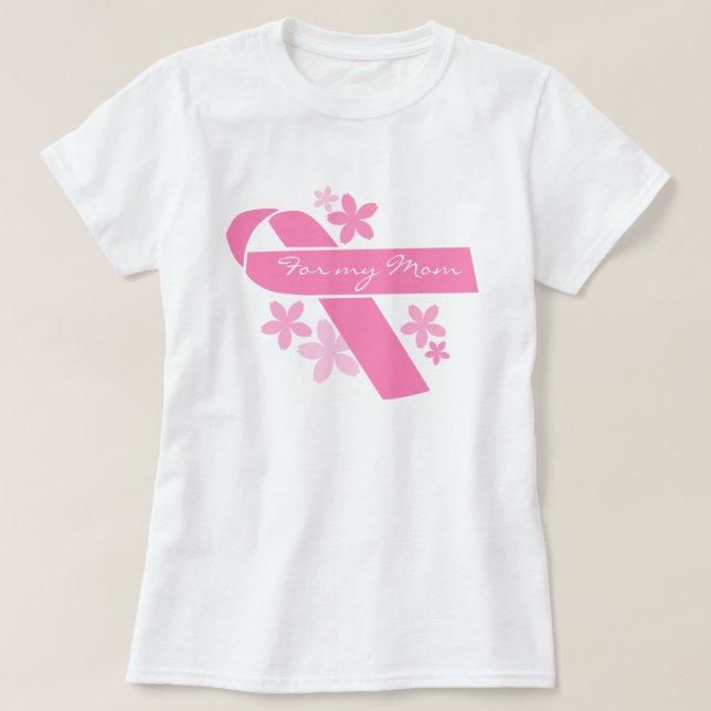 Customisable Pink Ribbon T-Shirt (Design Front)