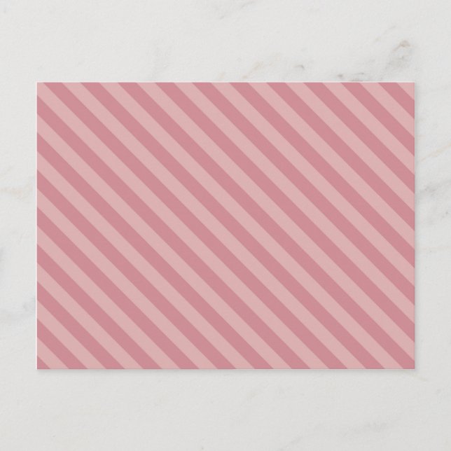 Customisable Pink Stripes Postcard (Front)