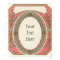 Customisable Pink Vintage Border Poster