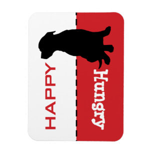 Customisable Pit Bull Feed the Dog Magnet Sign