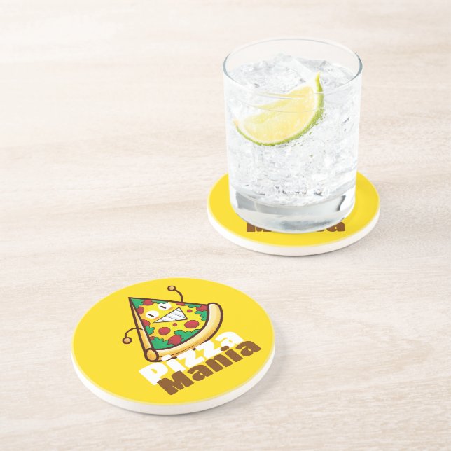 Customisable Pizza Mania Coaster (Side)