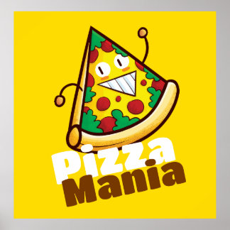 Customisable Pizza Mania Poster