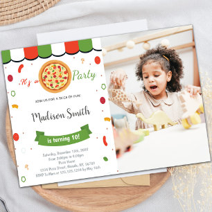 Customisable Pizza Party Invitations for Kids
