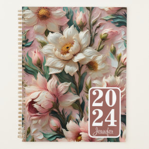 Customisable planner floral, botanical, flowers