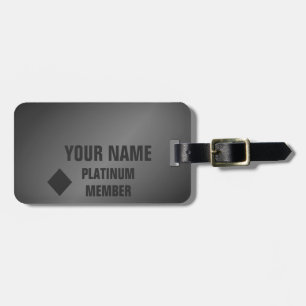 Customisable Platinum Member Luggage Tag