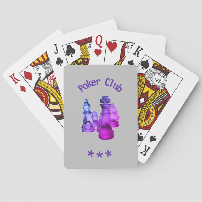 Customisable Playing Cards Chess Image  (Back)