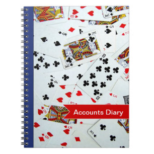 Customisable Playing Cards Games Notebook