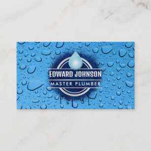 Customisable Plumber business cards