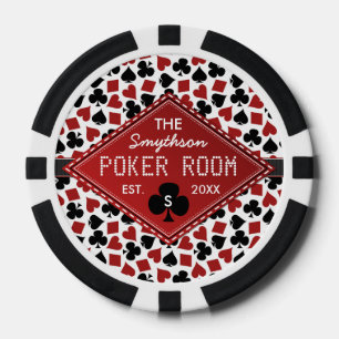 Customisable Poker Room Casino Chips