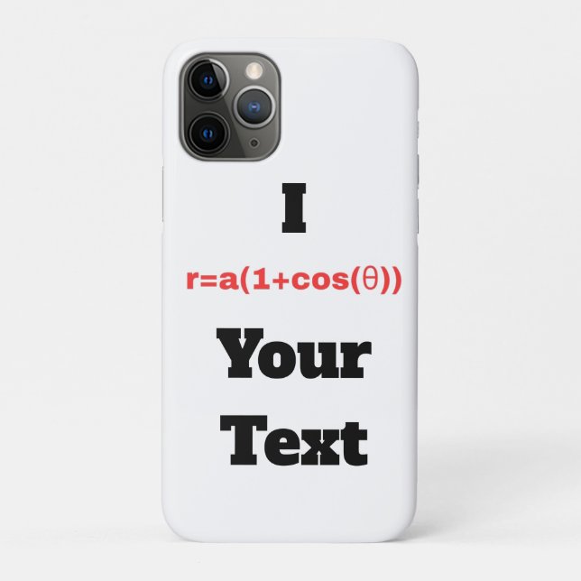 Customisable Polar Equation (I Heart) Case-Mate iPhone Case (Back)