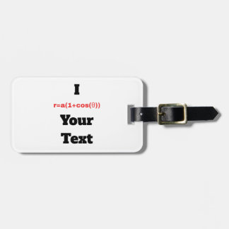Customisable Polar Equation (I Heart) Luggage Tag