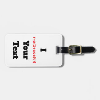 Customisable Polar Equation (I Heart) Luggage Tag