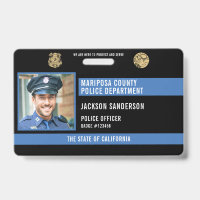 Customisable Police Officer Law Enforcement ID
