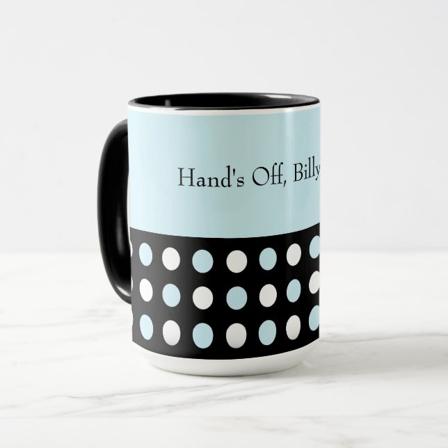 Customisable Polka Dot Mug (Front Left)