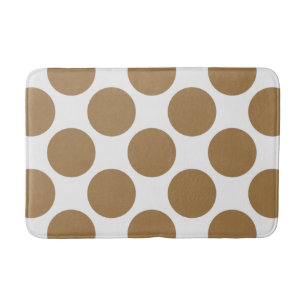 Customisable Polka Dots Pattern any Colour on Bath Mat