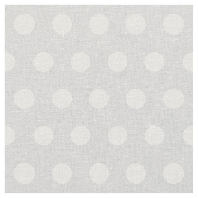 customisable polka dots pattern in light grey fabric (Close Up)