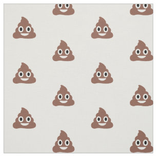 Customisable Poo Emoticon Fabric