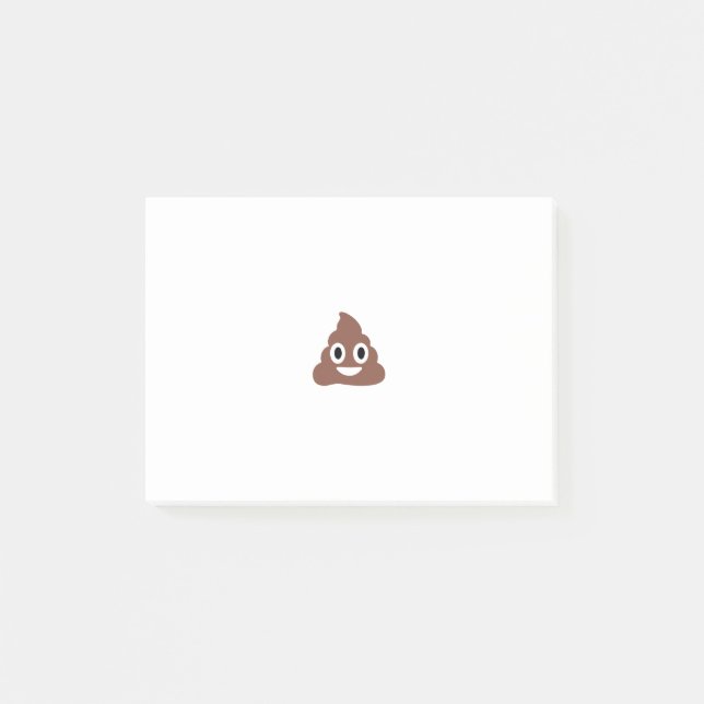 Customisable Poo Emoticon Post-it Notes (Front)