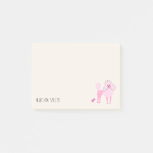 Customisable Poodle Lovers Dog Moms Birthday Gift Post-it Notes