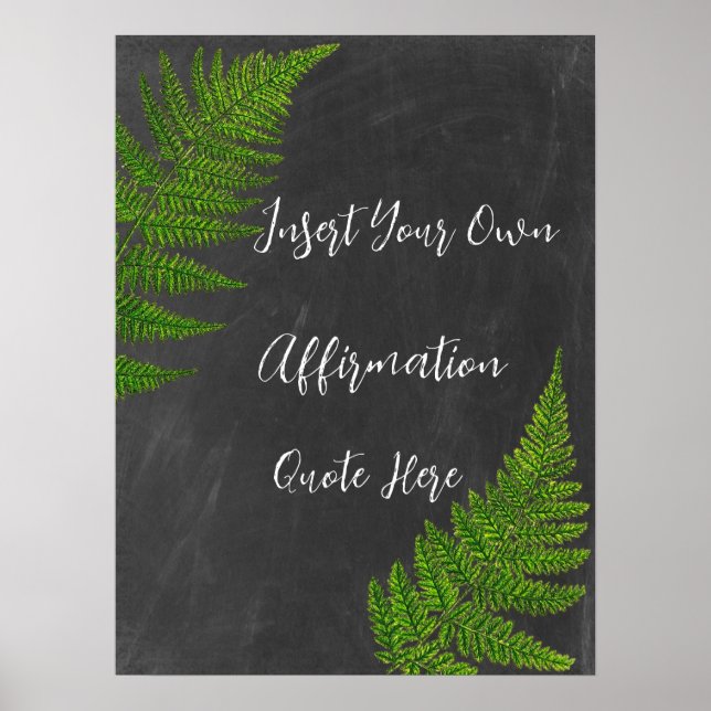 Customisable Poster Create Your Own Affirmation (Front)