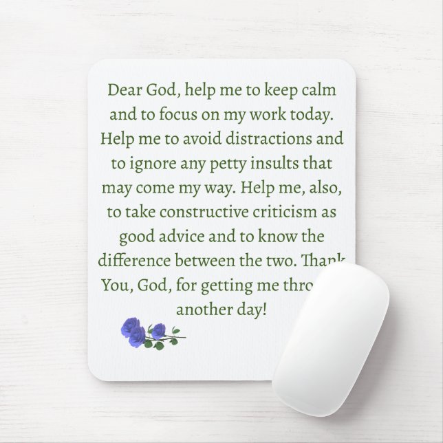 Customisable Prayer  Mouse Pad (With Mouse)