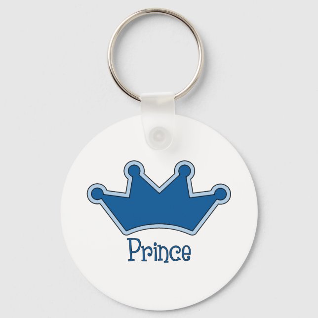 Customisable Prince - Crown Key Ring (Front)