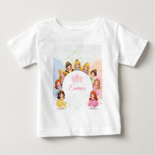 Customisable Princess Girl Birthday T-Shirt