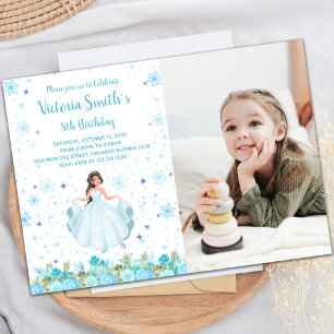 Customisable Princess Party Invitations for Kids