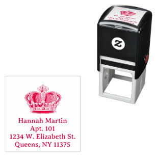 Customisable Princess Queen Crown Self-inking Stamp