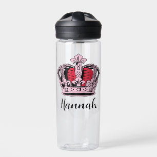 Customisable Princess Queen Crown Water Bottle