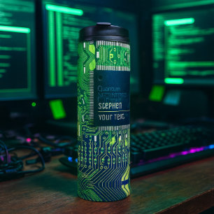 Customisable Printed Circuit - Geek electronic PCB Thermal Tumbler
