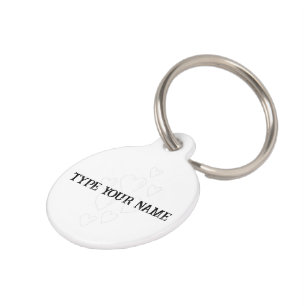 Customisable Product Add Your Own Text or Design Pet Tag
