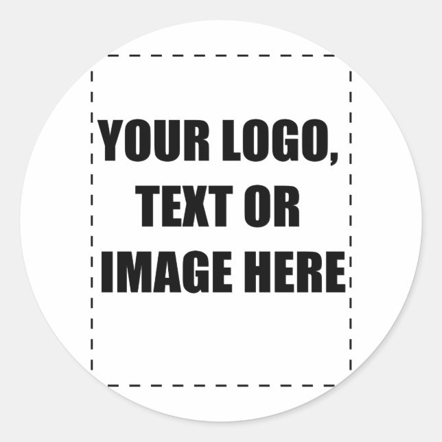 Customisable Products Classic Round Sticker (Front)